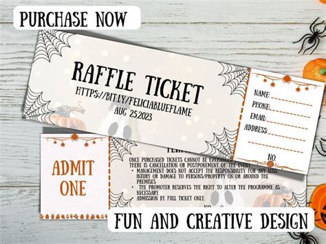 create halloween raffle ticket